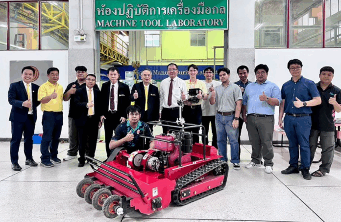 KMUTNB Delivers Intelligent Mine-Clearing Robot to Royal Thai Army's Suranaree Task Force