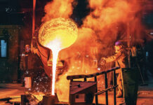 metal casting process wallpaper