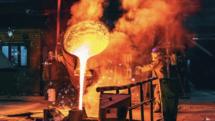 metal casting process wallpaper