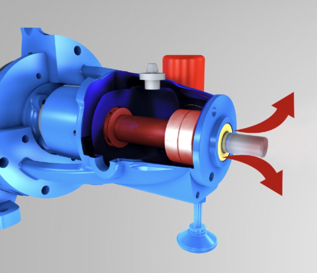 Pump with bearing isolator
