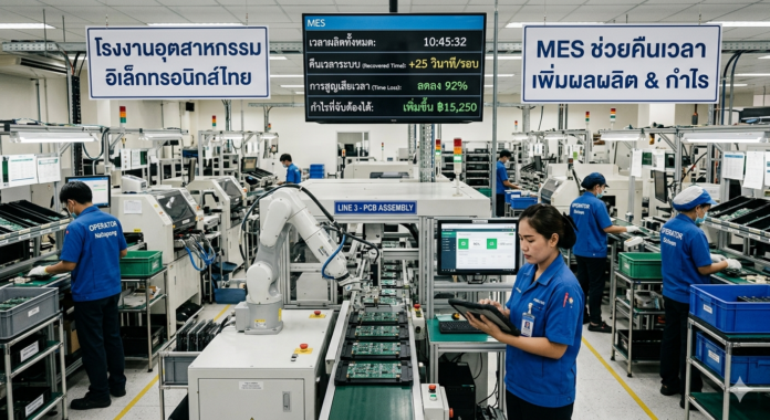 “Every second of the production line = cost.” MES helps recover lost time and turn operational losses into measurable profit.