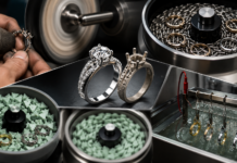 การขัดเงาเครื่องประดับ (Jewelry Polishing) จากผิวหล่อสู่ความเงางามระดับมืออาชีพ Jewerly polishing process wallpaper industry