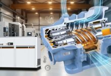 Screw Air Compressor แบบ Oil-Flooded คืออะไร? ทำไมโรงงานอุตสาหกรรมจึงเลือกใช้? Oil flood screw compressor hitachi wallpaper