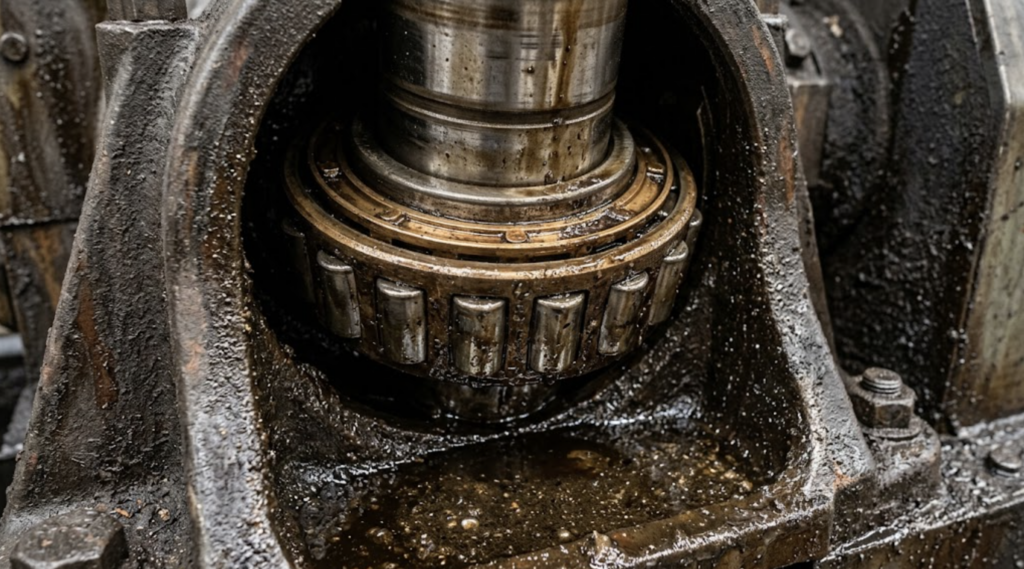 Oil contamination bearing